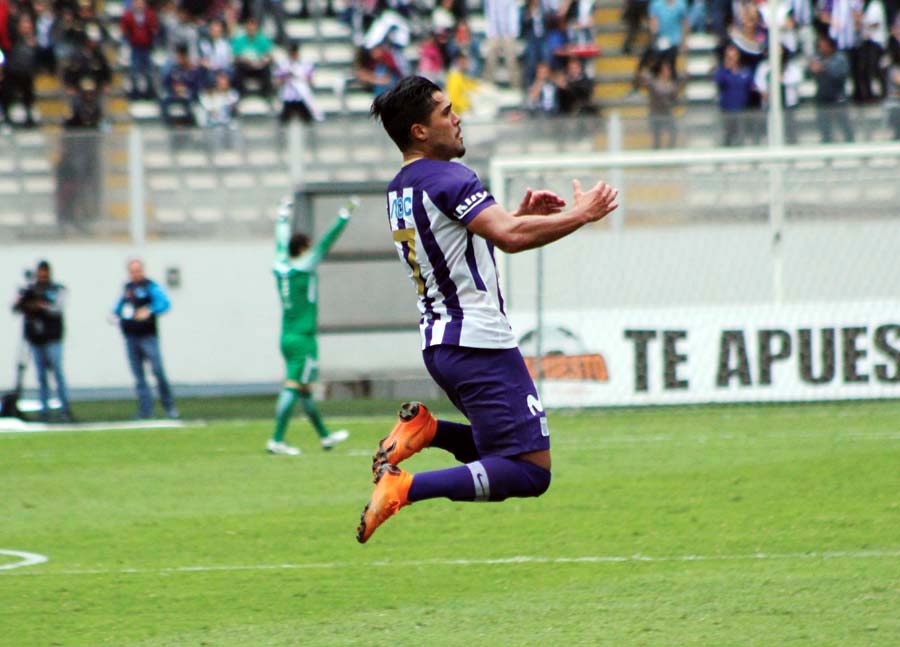 Así celebró Lemos su golazo de tiro libre