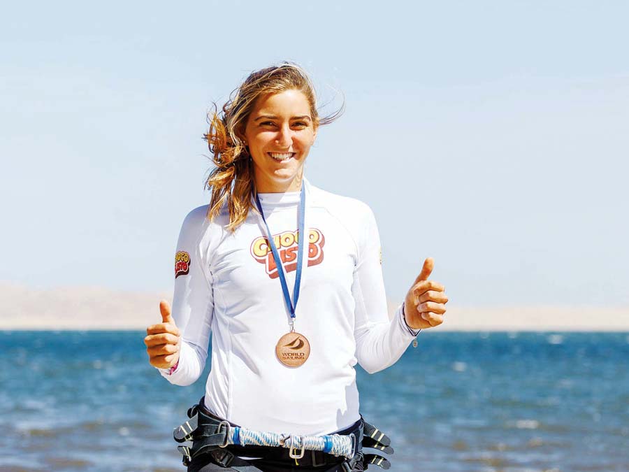María Belén Bazo, campeona sudamericana de Windsurf