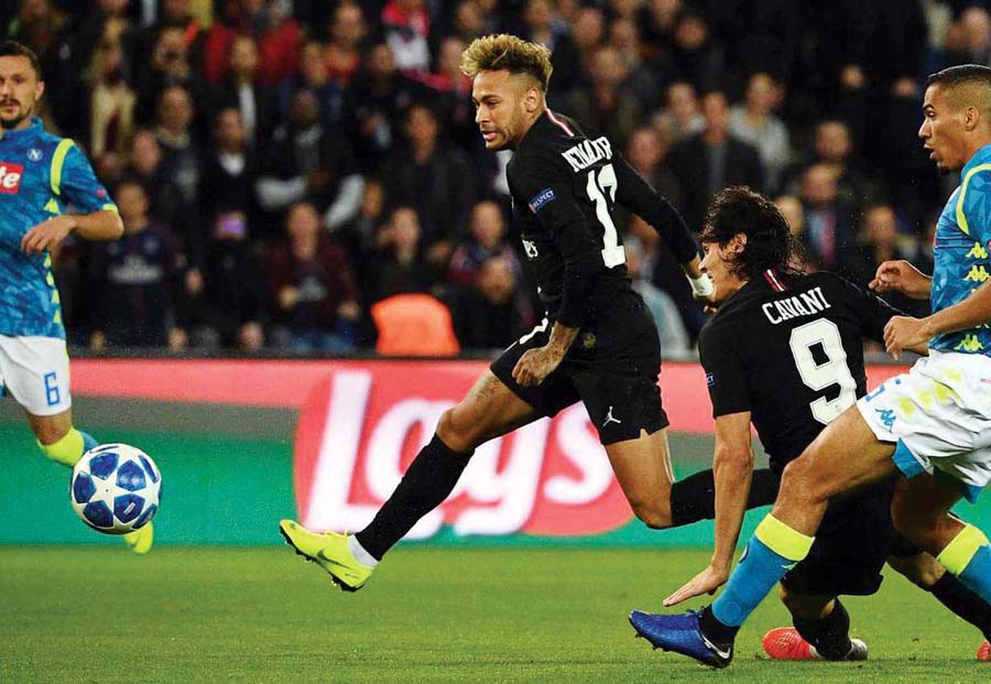 PSG empato 2-2 ante el Napoli PSG empato 2-2 ante el Napoli
