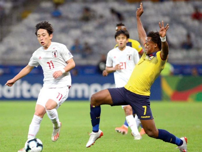 Ecuador y Japón empataron a uno, ambos se eliminaron