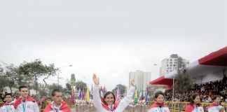 Medallistas peruanos de Lima 2019 desfilaron en la Parada Militar