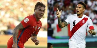 Paolo Guerrero y Eduardo Vargas