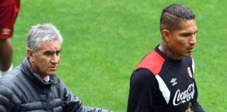 Juan Carlos Oblitas y Paolo Guerrero