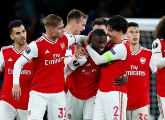 Arsenal volteó el partido 3-2 a Guimaraes