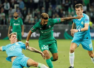 Saint-Éttiene sin Trauco en cancha igualó 1-1 ante Wolfsburgo
