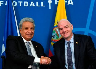 Ecuador sueña con el Mundial 2030 Gianni Infantino y Lenin Moreno