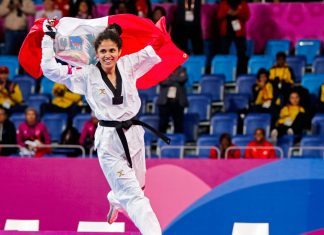 Taekwondista Angélica Espinoza