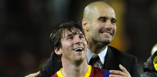 Guardiola y Messi
