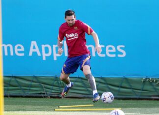 Messi volvió a los entrenamientos