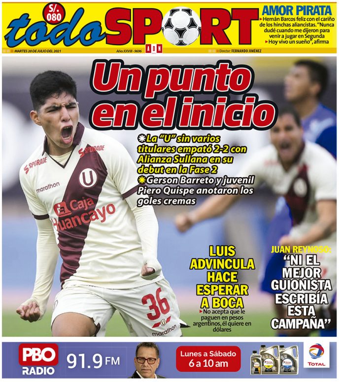 Portada impresa (20-07-2021) Portada impresa (20-07-2021)