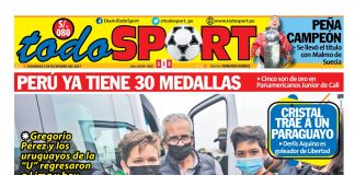 Portada impresa Todo Sport