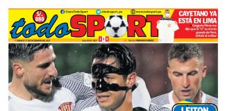 Portada impresa Todo Sport