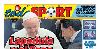 Portada impresa – Diario Todo Sport (23/12/2021)