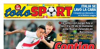 Portada impresa – Diario Todo Sport (05/06/2022)