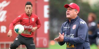 Christian Cueva entrena en la Videna en cuarto día de entrenamiento