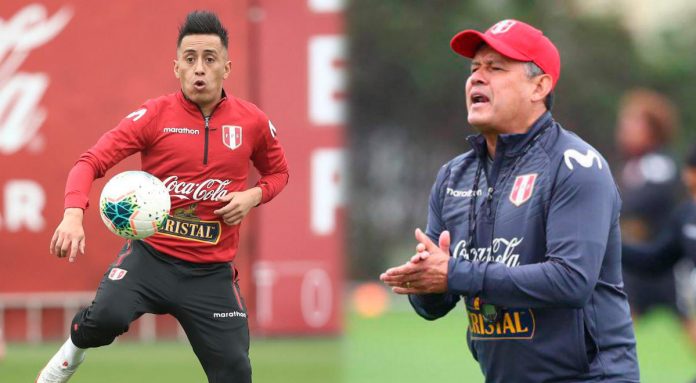 Christian Cueva entrena en la Videna en cuarto día de entrenamiento