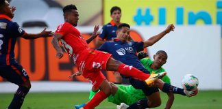 Vallejo superó 2-1 a Sport Huancayo en Trujillo y escaló al quinto lugar