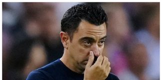 Xavi Hernández, entrenador del FC Barcelona, se mostró triste tras la eliminación de los culés en la Champions League y lo que queda por disputar