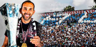 Hernán Barcos recibió medalla de subcampeón durante la premiación