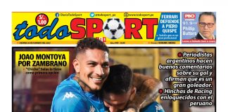 Portada Impresa – Diario Todosport 24-02-2023
