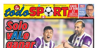 Portada impresa – Todo Sport 01-04-2023