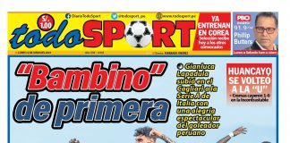 Portada impresa – Diario Todo Sports 12-06-2023