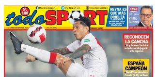 Portada impresa – Diario Todo Sports 19-06-2023