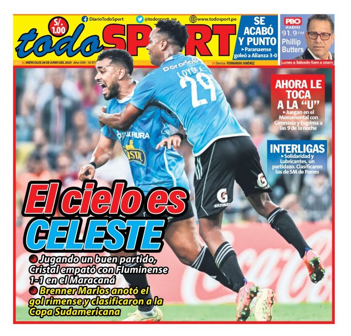 Portada impresa – Diario Todo Sports 28-06-2023 Portada impresa – Diario Todo Sports 28-06-2023