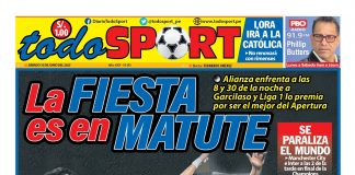 Portada impresa – Diario TodoSport 10-06-2023
