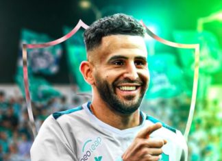 Riyad Mahrez cerca del Al-Ahli