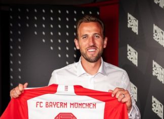 Harry Kane presentado en el Bayern Múnich