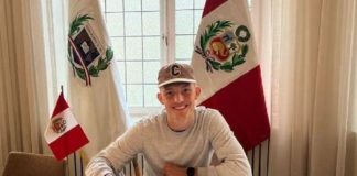 Oliver Sonne en la Embajada Peruana de Estocolmo, Suecia