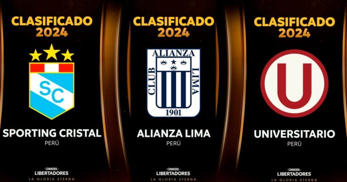 Cristal, Alianza y Universitario en la Copa Libertadores