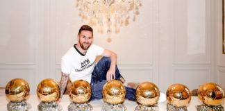 Lionel Messi con sus 7 Balones de Oro