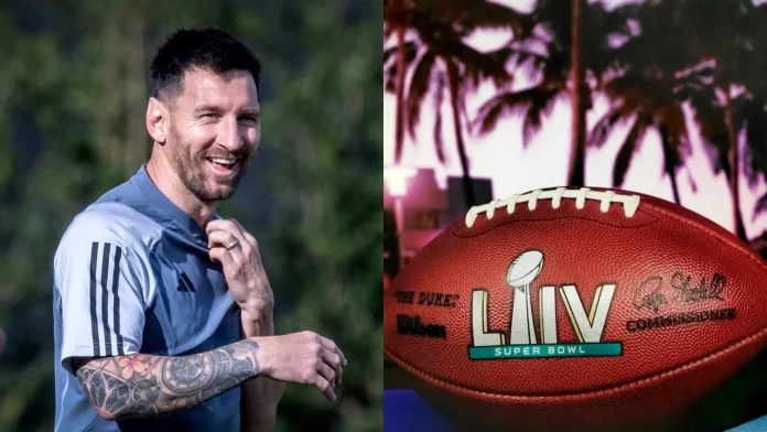 Deporte y espectáculo: Aparición de Messi en el medio tiempo del Super Bowl.