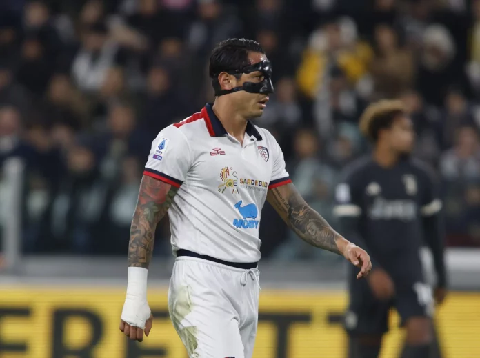 Dolorosa oportunidad perdida: Lapadula despide un gol a favor de Cagliari.