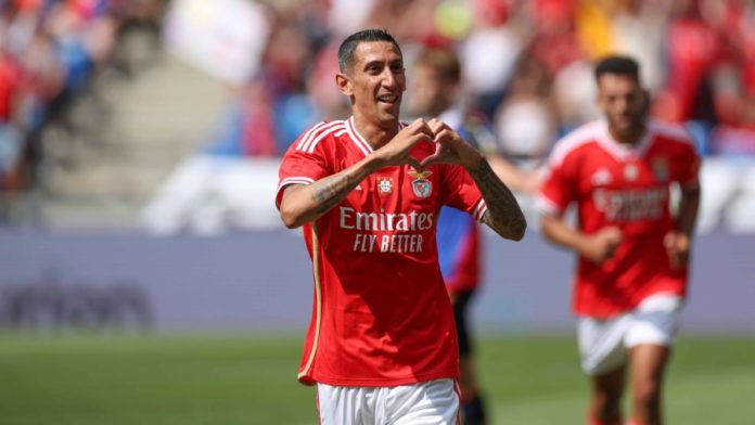 Ángel Di María fue pieza importante en el triunfo del Benfica. Fuente: Transfermarkt.