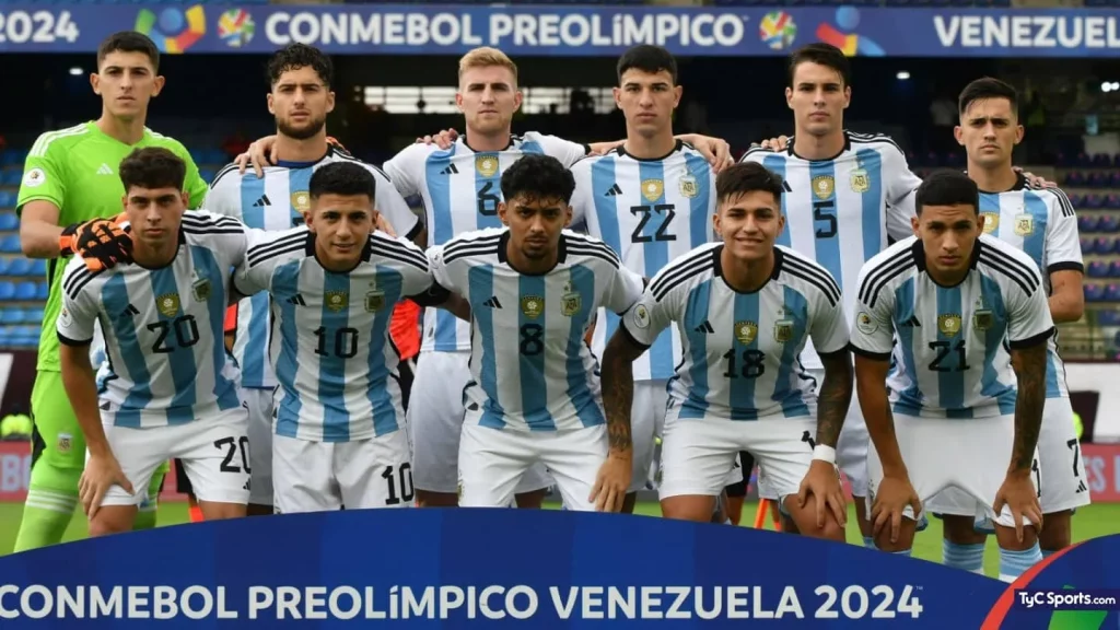 Selección de Argentina sub 23 en el Preolímpico.