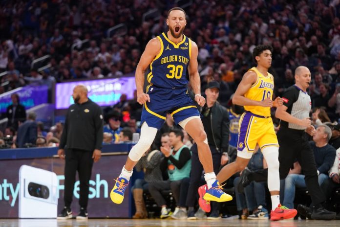 Warriors vs. Lakers: Curry destaca en el enfrentamiento.