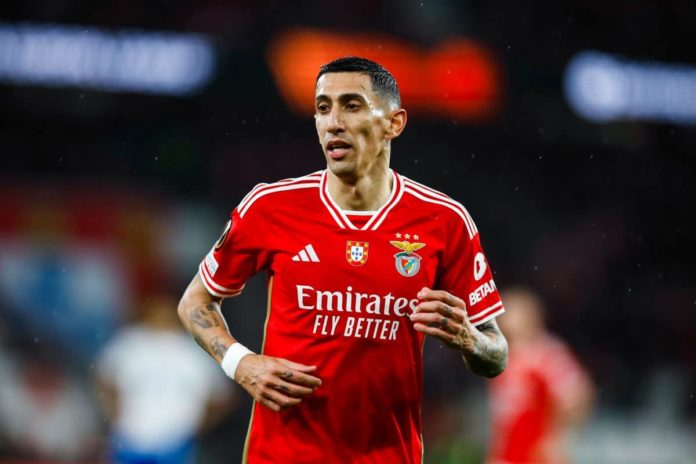 Di María iguala desde el punto de penal: Benfica 1-1 Rangers en la Europa League.
