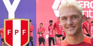 Oliver Sonne se sumó a los entrenamientos de la selección peruana. Fuente: El Futbolero Perú.