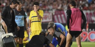 Javier Altamirano asusta a todos al sufrir convulsión durante el encuentro entre Boca y Estudiantes. Fuente: Los Angeles Time.