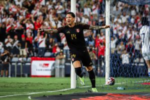Gianluca Lapadula fue figura en el encuentro ante Nicaragua. Fuente: ITEA Sports.