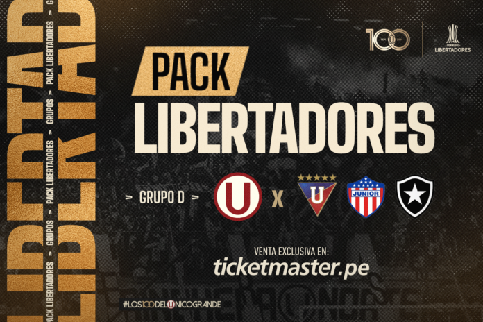 Universitario de Deportes lanzó a la venta el 'Pack Libertadores' Universitario de Deportes lanzó a la venta el 'Pack Libertadores'