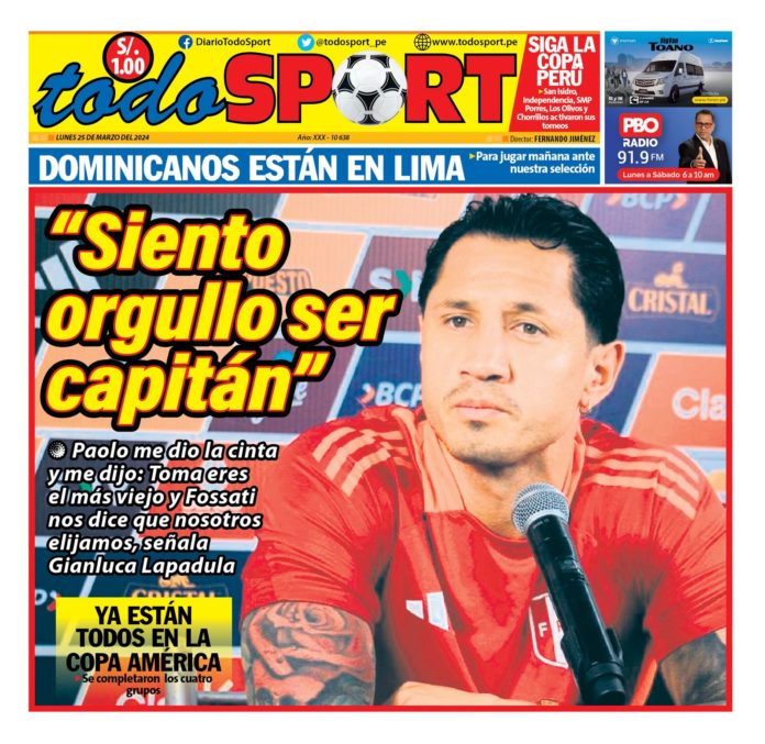 Portada Diario TodoSport (25/03/2024)