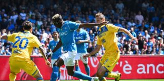 Serie A: Napoli y Frosinone repartieron puntos (2-2).