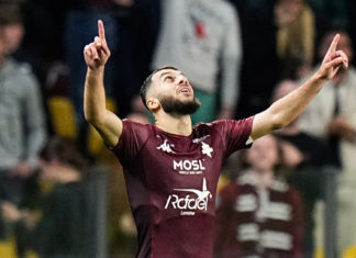 Ligue 1: Con un doblete de Mikautadze, Metz venció por 2-1 a Lens.