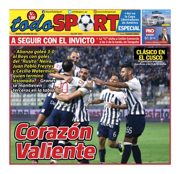Portada Diario El Chino (19/04/2024)
