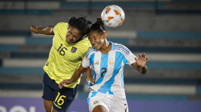 Empate entre Argentina y Ecuador en el Sudamericano Femenino Sub 20.
