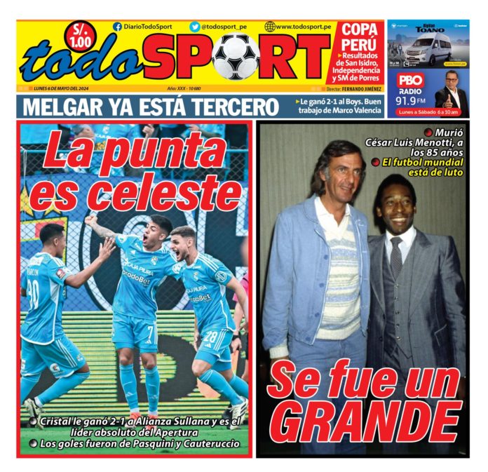 Portada Diario TodoSport (06/05/2024)